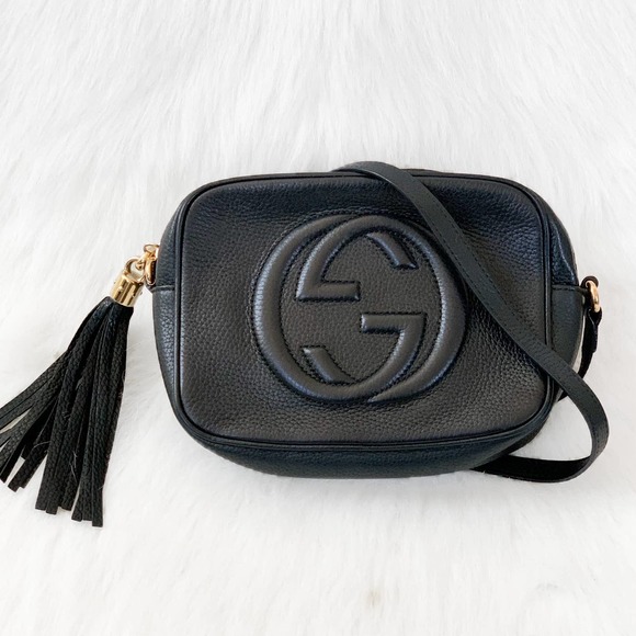 Gucci Bags Gucci Small Soho Leather Crossbody Bag In Black 49